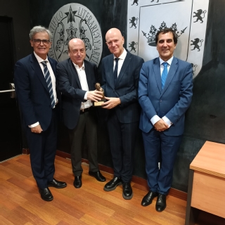 De izquierda a derecha, Juan Martínez, Mariano Herrador, Javier Parra y Antonio del Moral